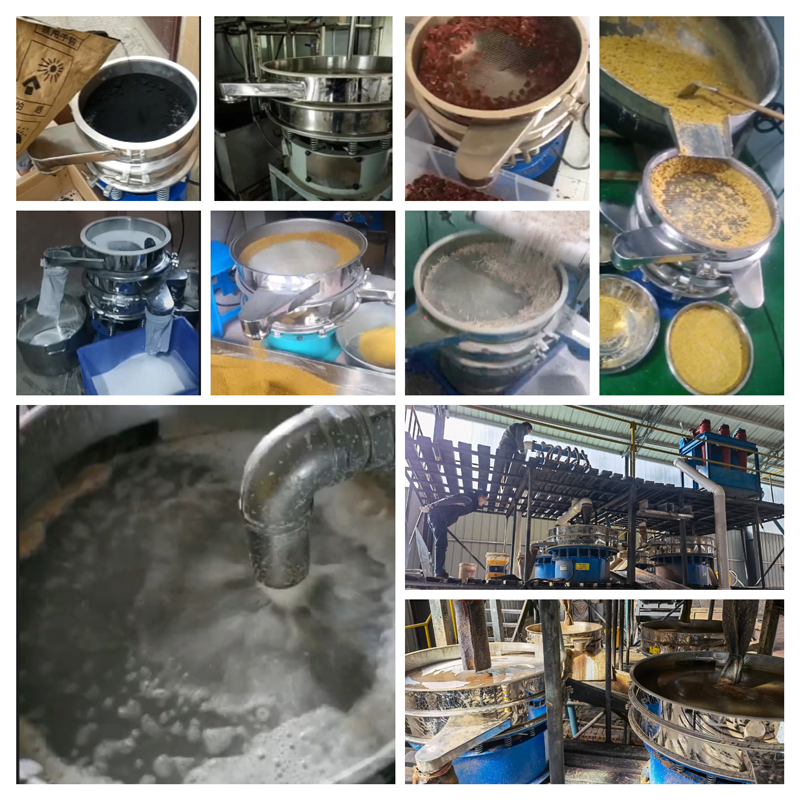 圓形振動篩適用行業(yè)：食品，陶瓷，醫(yī)藥，冶金，化工等行業(yè)。
